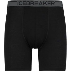 Icebreaker Anatomica Long Boxers Merino-ondergoed (Heren |zwart)