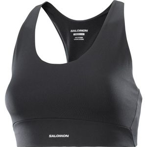 Salomon Womens SHKout Core Bra Sportbeha (Dames |zwart/grijs)