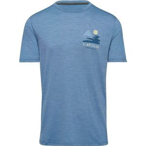 Thermowave Merino Cooler Trulite T-Shirt 5AM Club Merinoshirt (Heren |blauw)