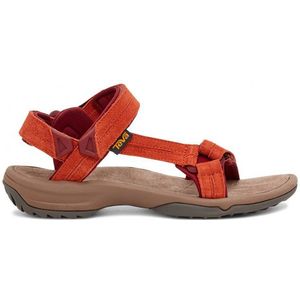 Teva Womens Terra Fi Lite Suede Sandalen (Dames |rood/bruin)