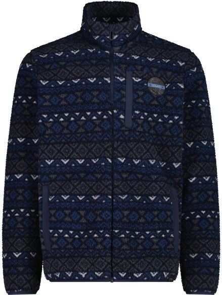 CMP - HighLoft Fleecejas - Heren - Geometrisch Patroon - Zwart