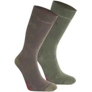 Craghoppers Nosilife Travel Twin Pack Socks Wandelsokken (olijfgroen)