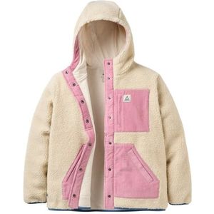 Passenger Womens Clover Recycled Sherpa Hooded Fleece Fleecevest (Dames |beige)