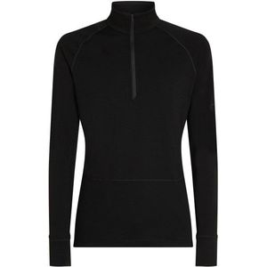 Icebreaker - Merino 200 Zoneknit L/S Half Zip - Merino-ondergoed - Zwart