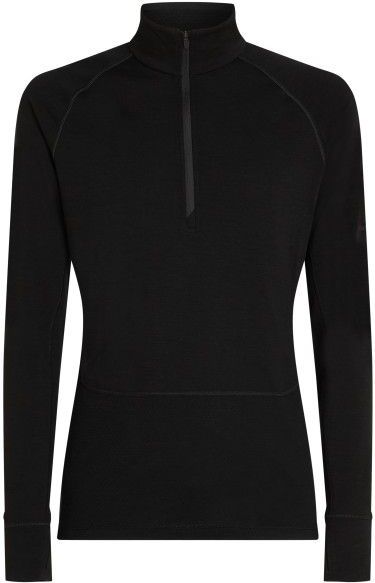Icebreaker - Merino 200 Zoneknit L/S Half Zip - Merino-ondergoed - Zwart
