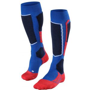 FALKE SK2 Intermediate Skiën anti blaren, anti zweet merinowol wintersportsokken heren blauw - Maat 42-43