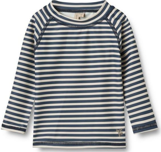 WHEAT - Dilan - Kinderen Swim T-Shirt L/S - Grijs - Lycra