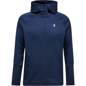 Peak Performance - Rider Essentials Midlayer Zip Hood - Blauw - Tussenlaag