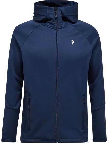 Peak Performance - Rider Essentials Midlayer Zip Hood - Blauw - Tussenlaag