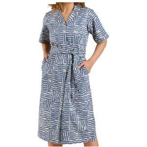 DEDICATED Womens Shirt Dress Orrefors Jurk (Dames |grijs)