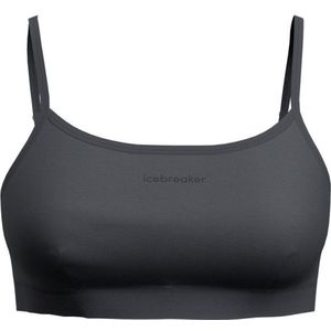 Icebreaker Womens Merinoino Core Bra Graphite Merino-ondergoed (Dames |grijs)