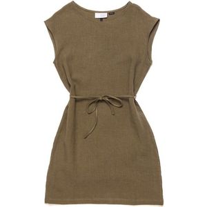 Mazine Womens Linen Mini Dress Jurk (Dames |bruin)