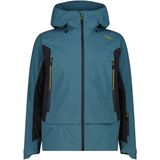 CMP Jacket Fix Hood 3 Layer 35W2437 Hardshelljas (Heren |blauw |waterdicht)