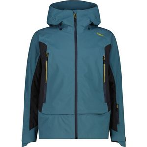 CMP Jacket Fix Hood 3 Layer 35W2437 Hardshelljas (Heren |blauw |waterdicht)