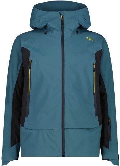 CMP Jacket Fix Hood 3 Layer 35W2437 Hardshelljas (Heren |blauw |waterdicht)