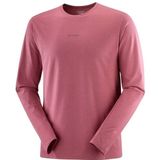 Salomon - Trackline L/S Tee - Longsleeve - Roze/Rood
