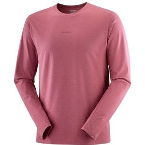 Salomon - Trackline L/S Tee - Longsleeve - Roze/Rood