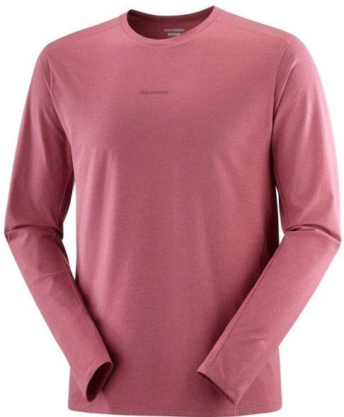 Salomon - Trackline L/S Tee - Longsleeve - Roze/Rood
