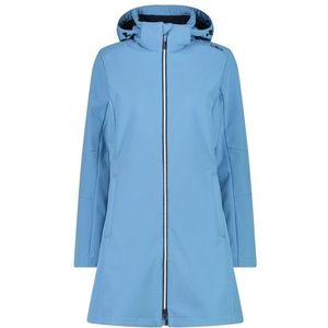 CMP Womens Parka Zip Hood Softshell Softshelljack (Dames |blauw |waterdicht)