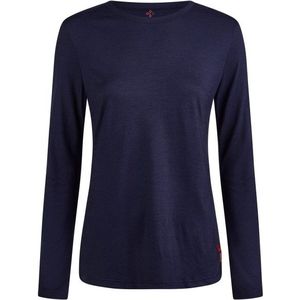 Transhumance Womens Basic Shirt Langarm Merino-ondergoed (Dames |blauw)