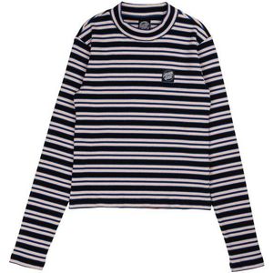 Santa Cruz - Opus Dot Mock Neck L/S Top - Grijs - Longsleeve