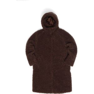 Mazine Womens Faux-Fur Coat Lange jas (Dames |bruin)