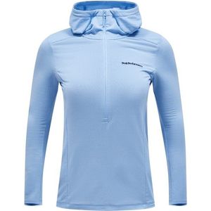 Peak Performance Womens Light Hooded Fleece Half Zip Fleecetrui (Dames |blauw)