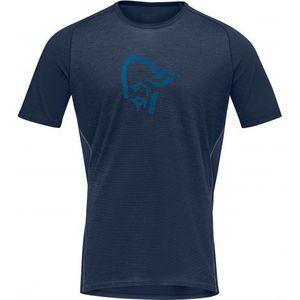 Norrona Fjora Wool T-Shirt Fietsshirt (Heren |blauw)