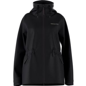 Peak Performance Womens Coastal Jacket Lange jas (Dames |zwart |waterdicht)