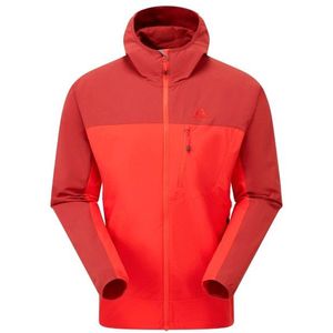 Mountain Equipment - Echo Hooded Jacket - Softshelljack - Rood - Capuchon, Stretch, DWR-geïmpregneerd