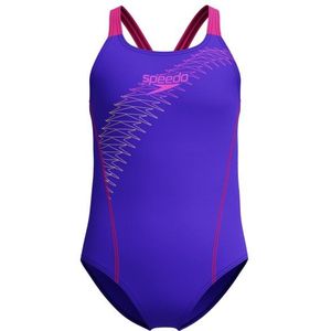 Speedo - Medley Logo - Badpak - Blauw - 13-14 Jaar - Meisje