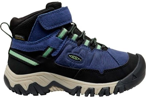 KEEN Targhee 4 Mid waterdichte wandelschoenen voor kinderen, uniseks, Schipper Blauwe Hemlock, 13 UK