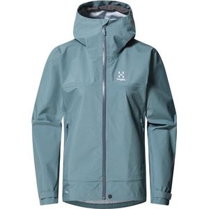 Haglöfs Womens Front Proof Jacket Regenjas (Dames |turkoois |waterdicht)