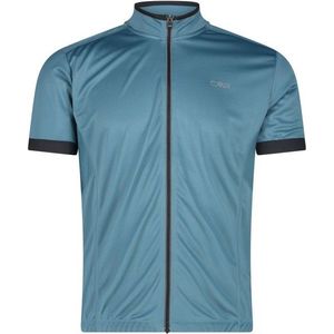 CMP Bike T-Shirt Jacquard Fullzip Fietsshirt (Heren |turkoois)