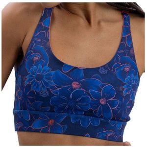 Hey Honey Womens Criss-Cross Bra Sportbeha (Dames |blauw)