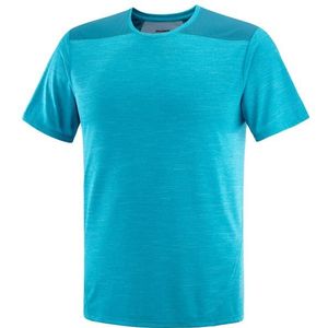 Salomon Outline S/S Tee Sportshirt (Heren |turkoois/blauw)