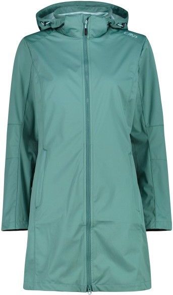 CMP Womens Parka Zip Hood Softshelljack (Dames |turkoois)