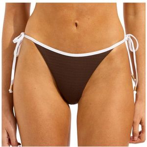 Seafolly Womens Beach Bound Tie Side Rio Pant Bikinibroekje (Dames |oranje)