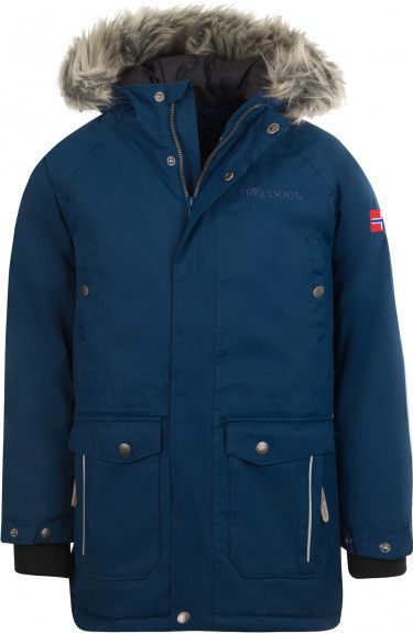 Trollkids - Nordkapp Jacket - Parka - Blauw - 100% Polyester - Isolerend, Waterdicht