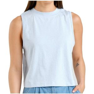 DEDICATED Womens Top Namsos Hemp Top (Dames |grijs)