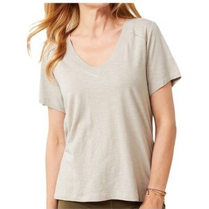 Mandala Womens The New V-Neck T-shirt (Dames |beige)