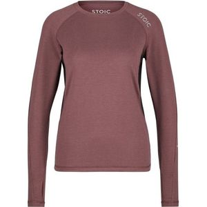 Stoic Womens HelsingborgSt Performance L/S Sportshirt (Dames |bruin)