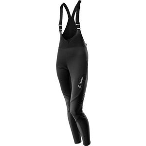 Löffler Womens Warm-Up Bib Tights Windstopper Warm Langlaufbroek (Dames |zwart)