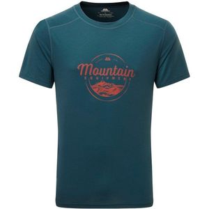 Mountain Equipment Headpoint Script Tee Sportshirt (Heren |blauw)