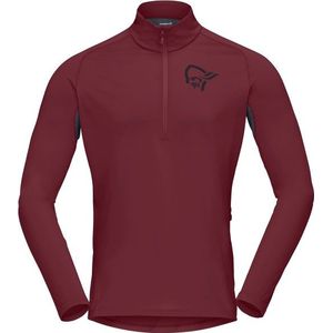 Norrona Fjora Equaliser Long Sleeve Zip Top Fietsshirt (Heren |rood)