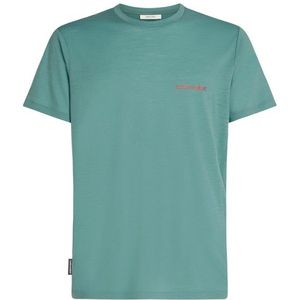 Icebreaker - Merino 150 Tech Lite S/S Tee IB Wordmark - Merinoshirt - Turkoois