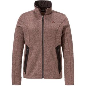 Schöffel - CIRC - Fleece Jas - Lila/Zwart - Gevoerd met Ritssluiting