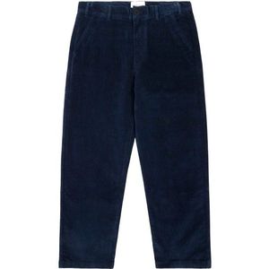 KnowledgeCotton Apparel Flint Wide 14 Wales Corduroy Chino Vrijetijdsbroek (Heren |blauw)