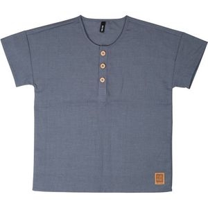 Pure Pure Kids Shirt Leinen-Baumwolle T-shirt (Kinderen |grijs)