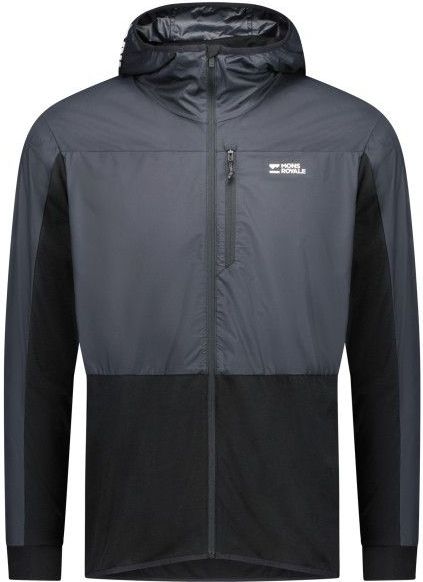 Mons Royale Diversion Merino Wind Jacket Fietsjack (Heren |zwart/blauw)